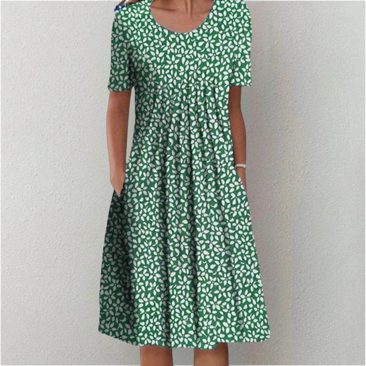 Valentine Floral Pocket Midi Dress
