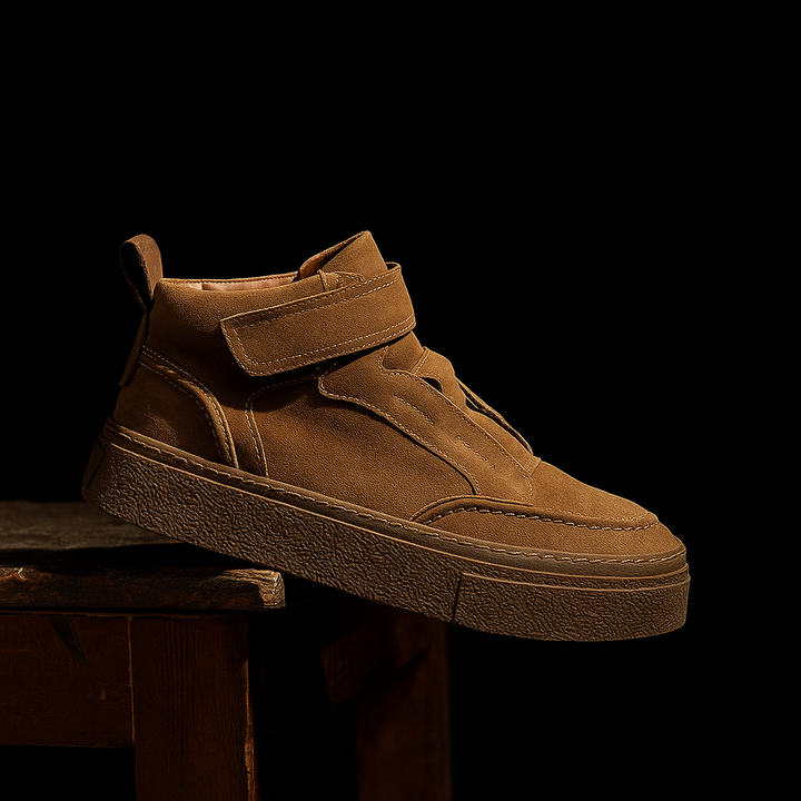Brunello Suede Leather Sneakers