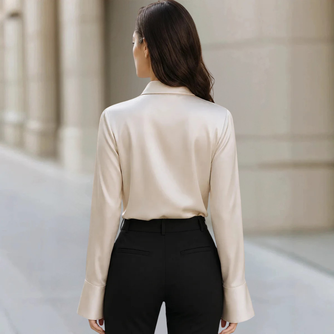 Odessa Asymmetric Collar Blouse