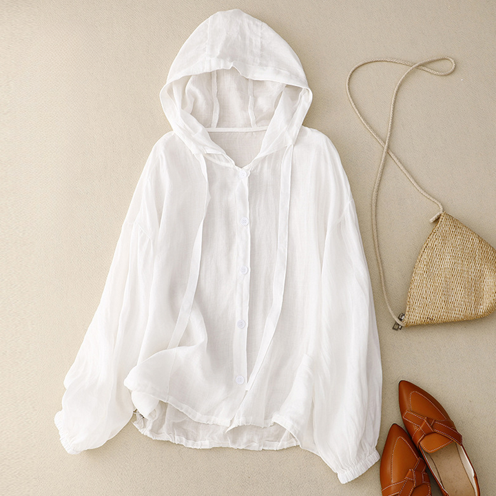 Madina Taylor Linen Hoodie
