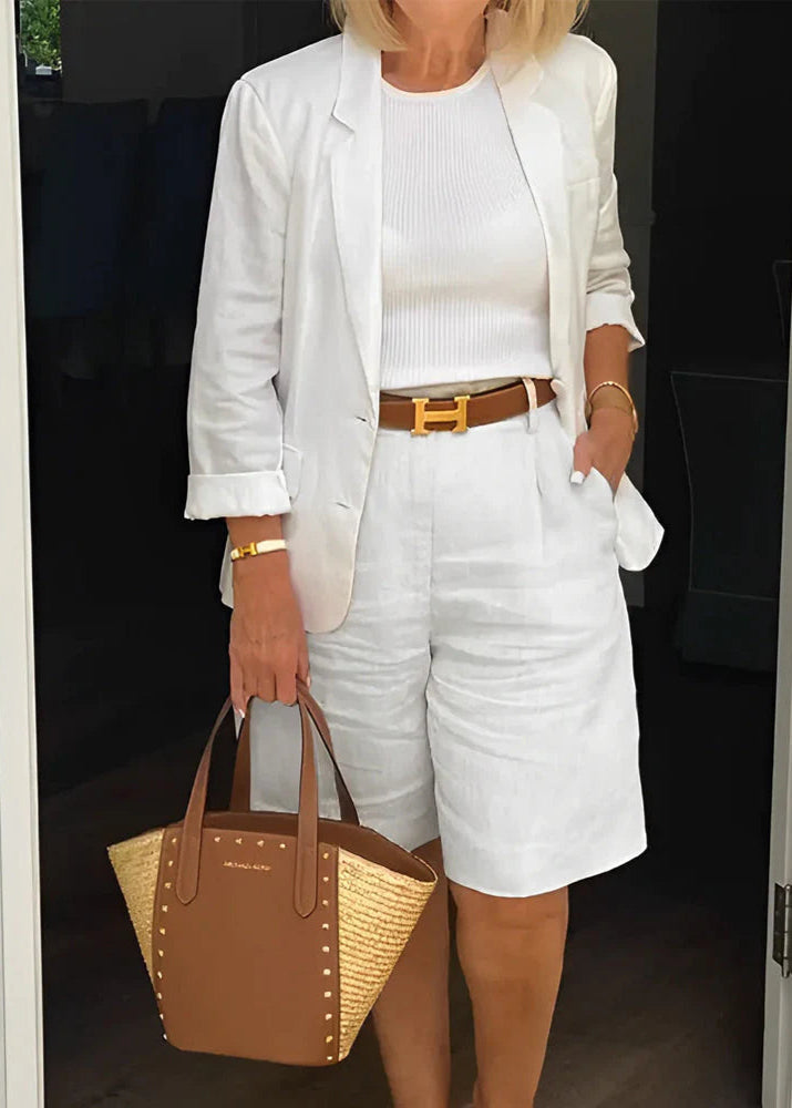 Eudora Linen Matching Short Set