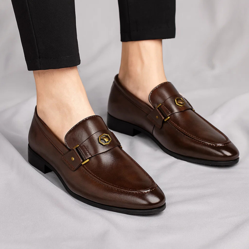 Luciano Italian Leather Loafers