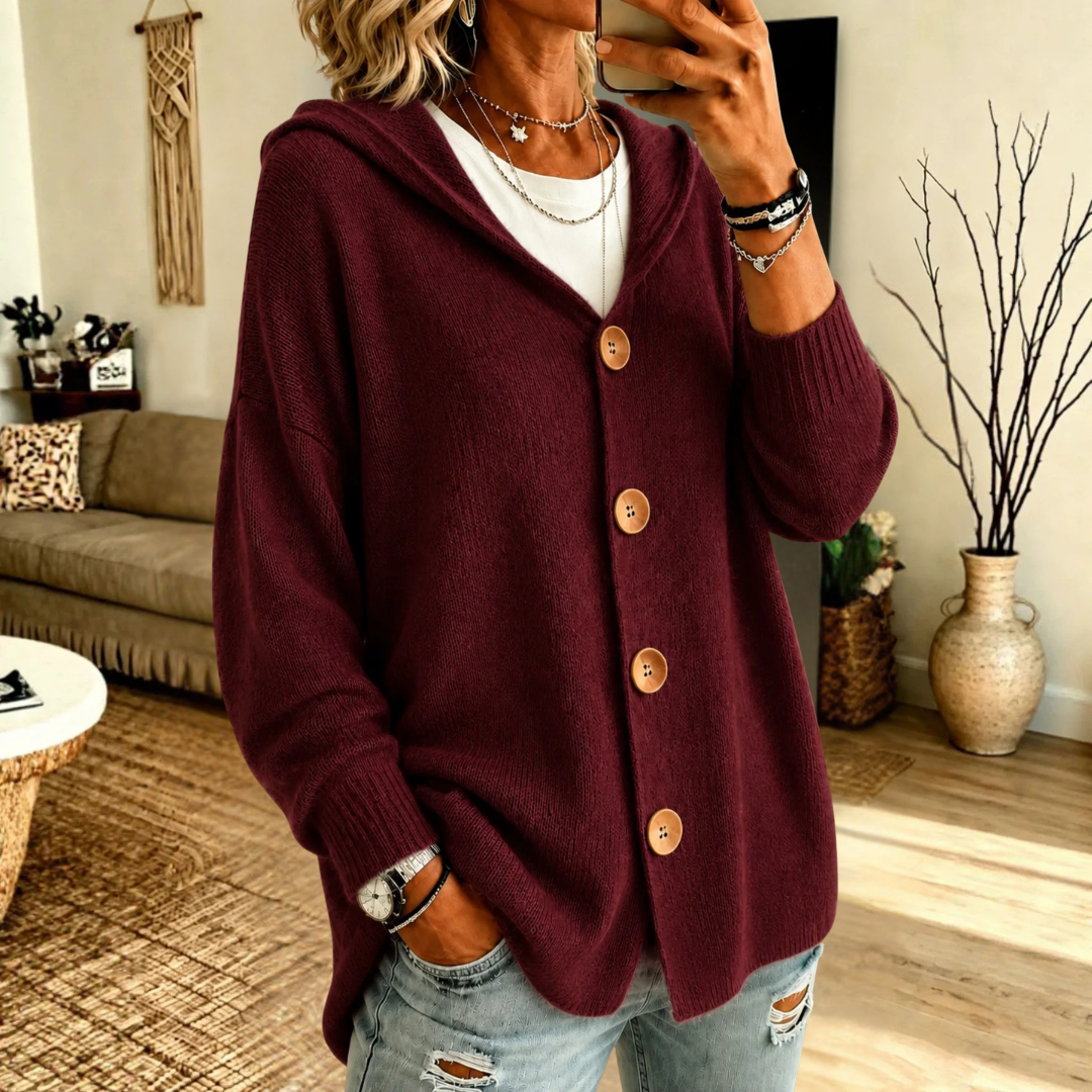 Delia Knit Button Cardigan