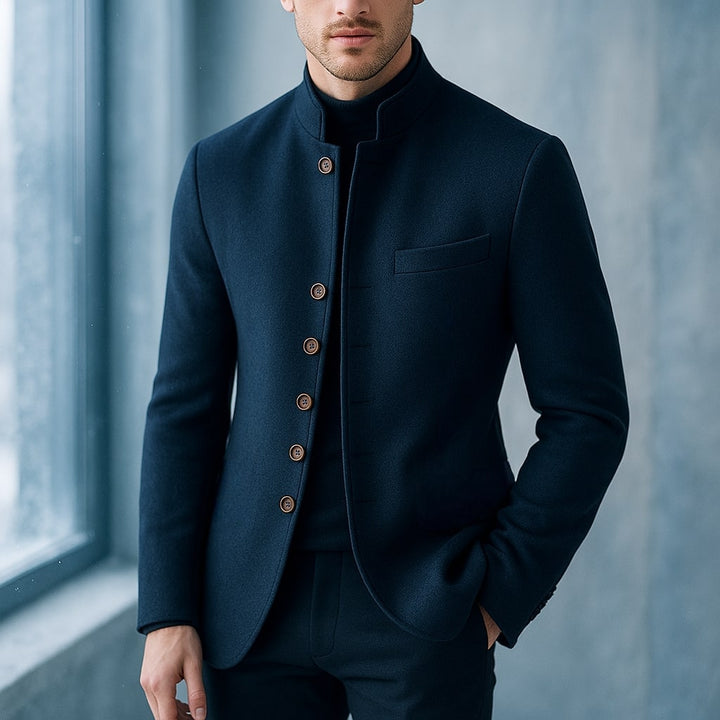 Marsimo Wool Stand-Collar Jacket