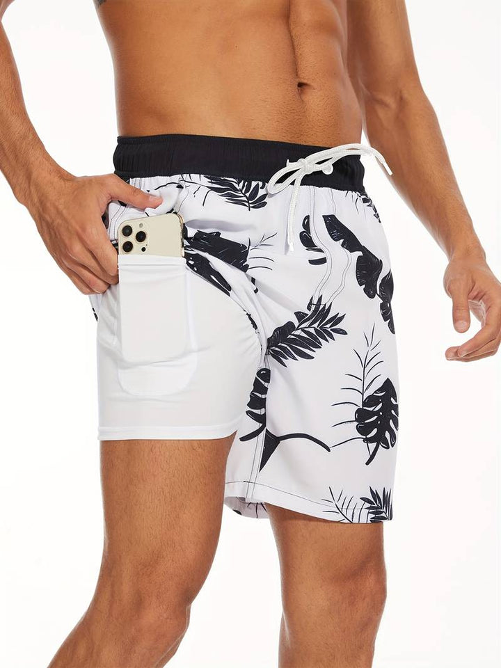 Ronan Flamingo Print Swim Trunk