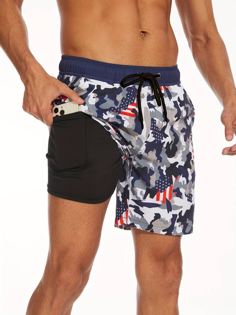Ronan Flamingo Print Swim Trunk