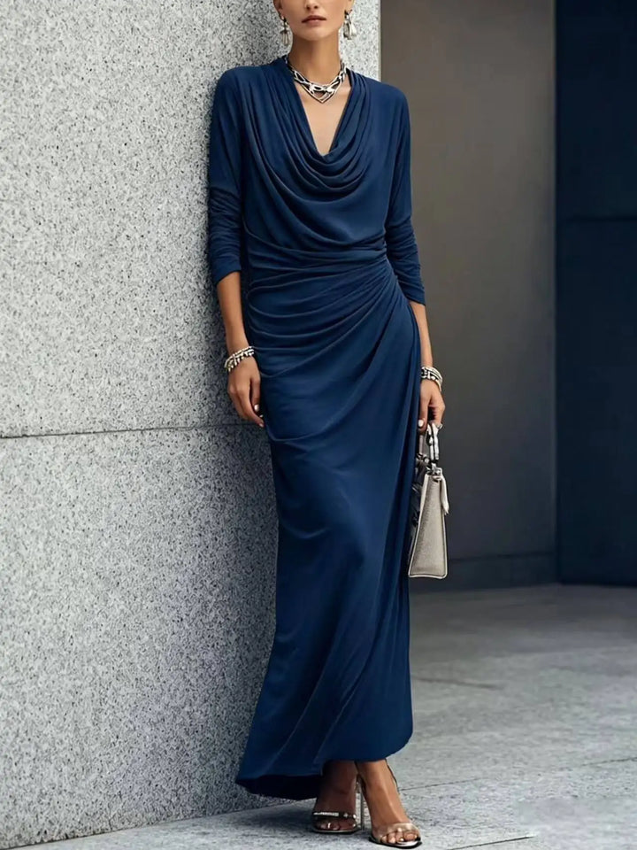 Vesper Draped Cowl Maxi Dress