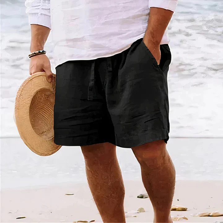 Luca Linen Drawstring Casual Shorts
