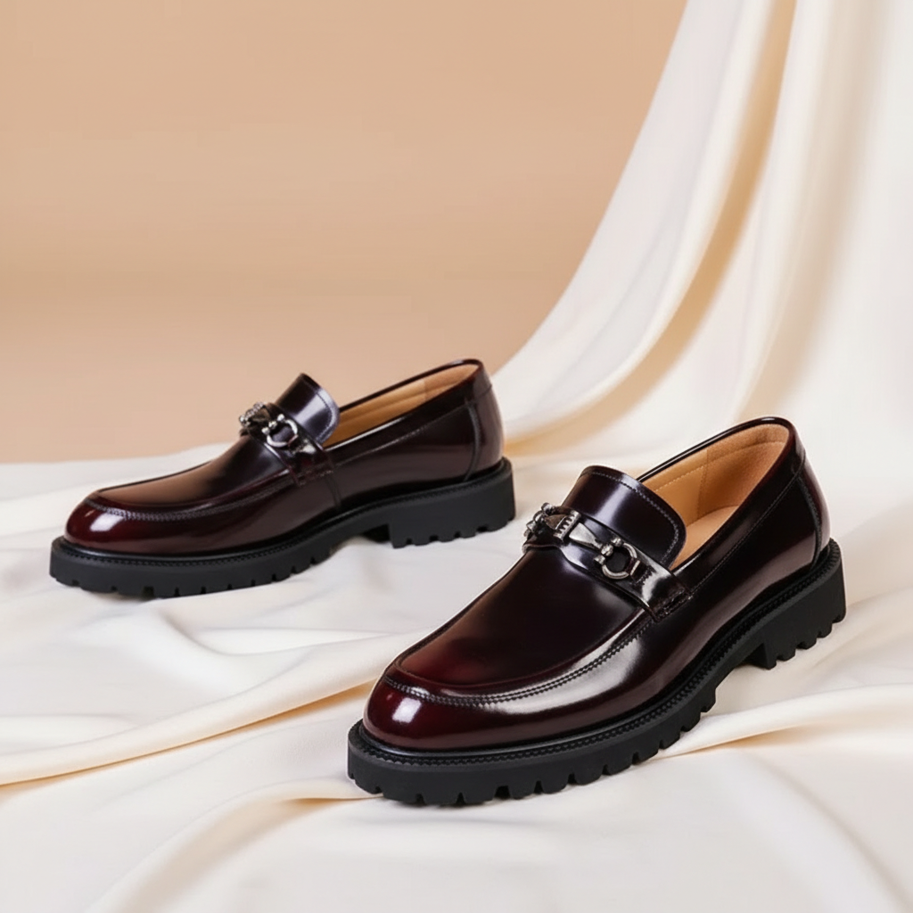 Valentino Leather Loafers