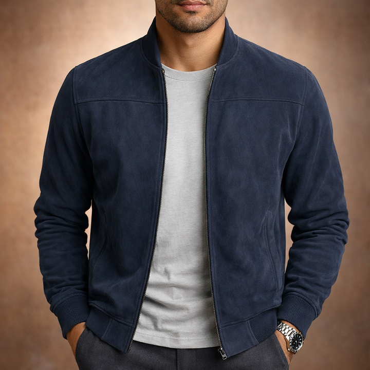 Harrison Suede Bomber Jacket
