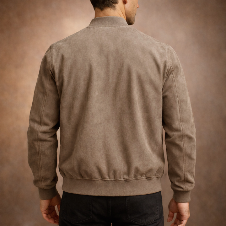 Harrison Suede Bomber Jacket