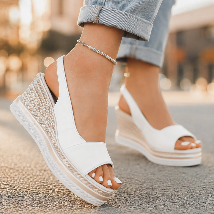 Monica Orthopedic Slingback Wedge Sandals