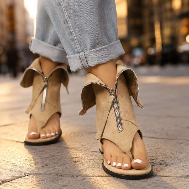 Shiela Peep Toe Gladiator Platform Sandals