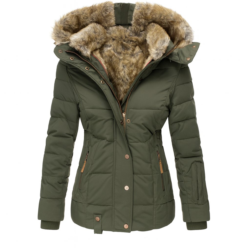 Michalea Fur Hooded Jacket