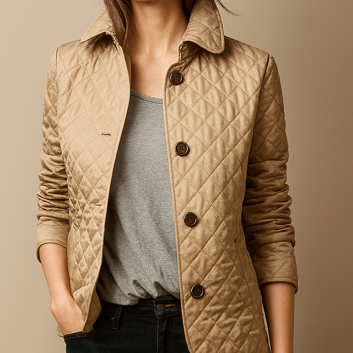 Madeline Quilted Button Jacket