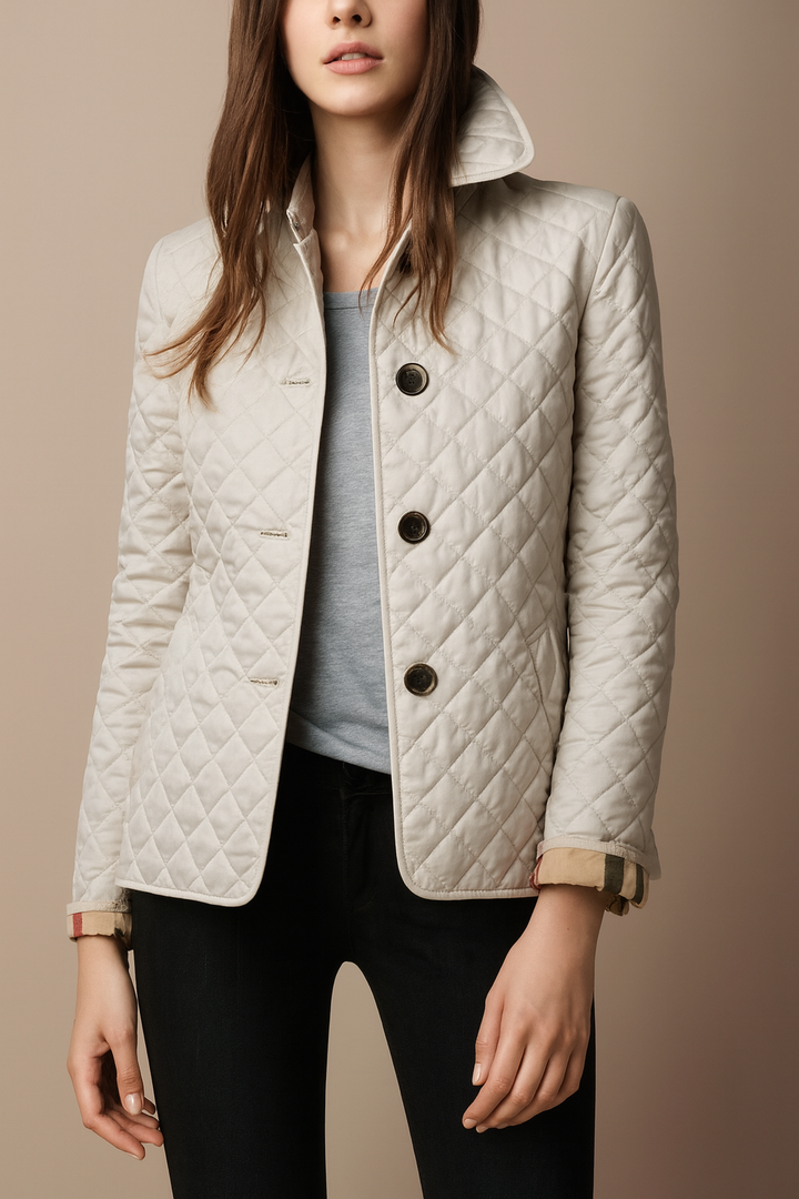 Madeline Quilted Button Jacket