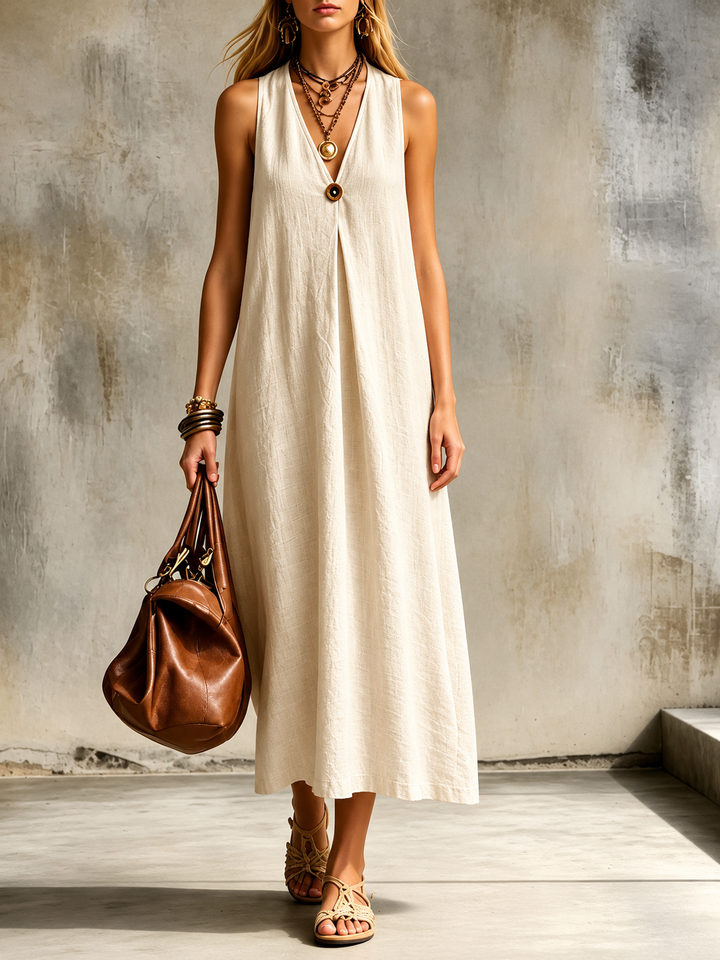 Monroe Effortless V Neck Maxi Dress
