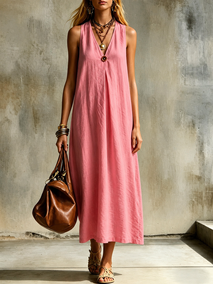Monroe Effortless V Neck Maxi Dress
