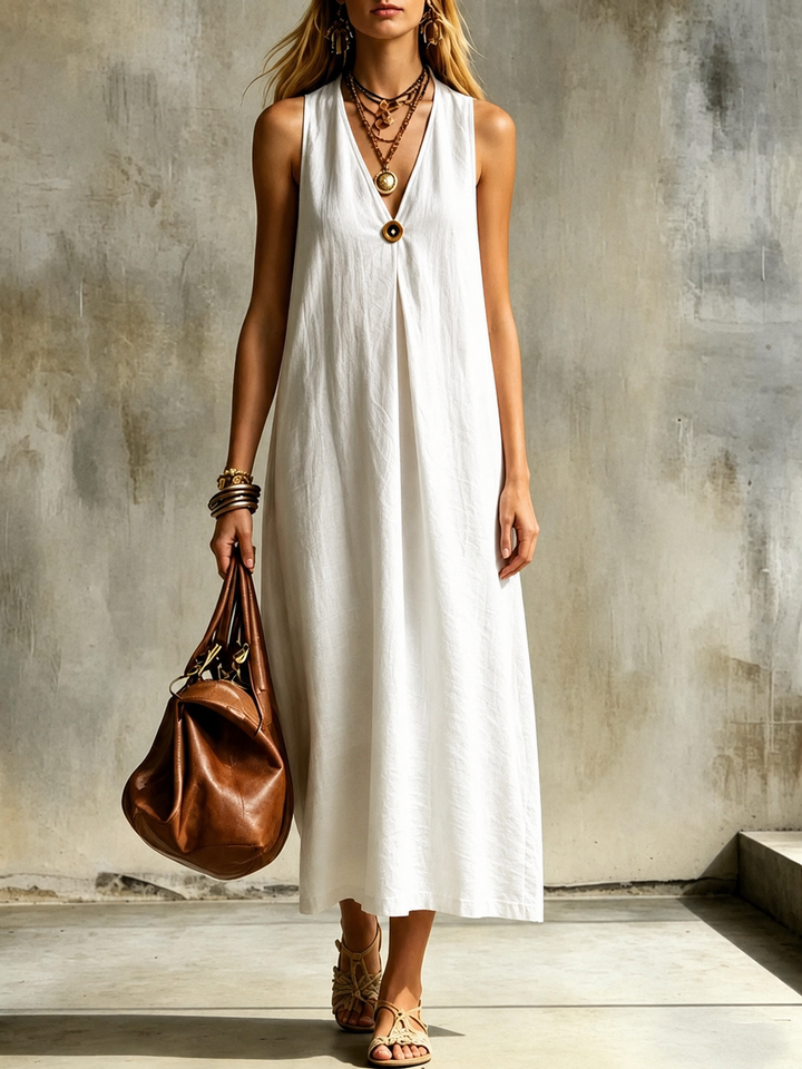 Monroe Effortless V Neck Maxi Dress