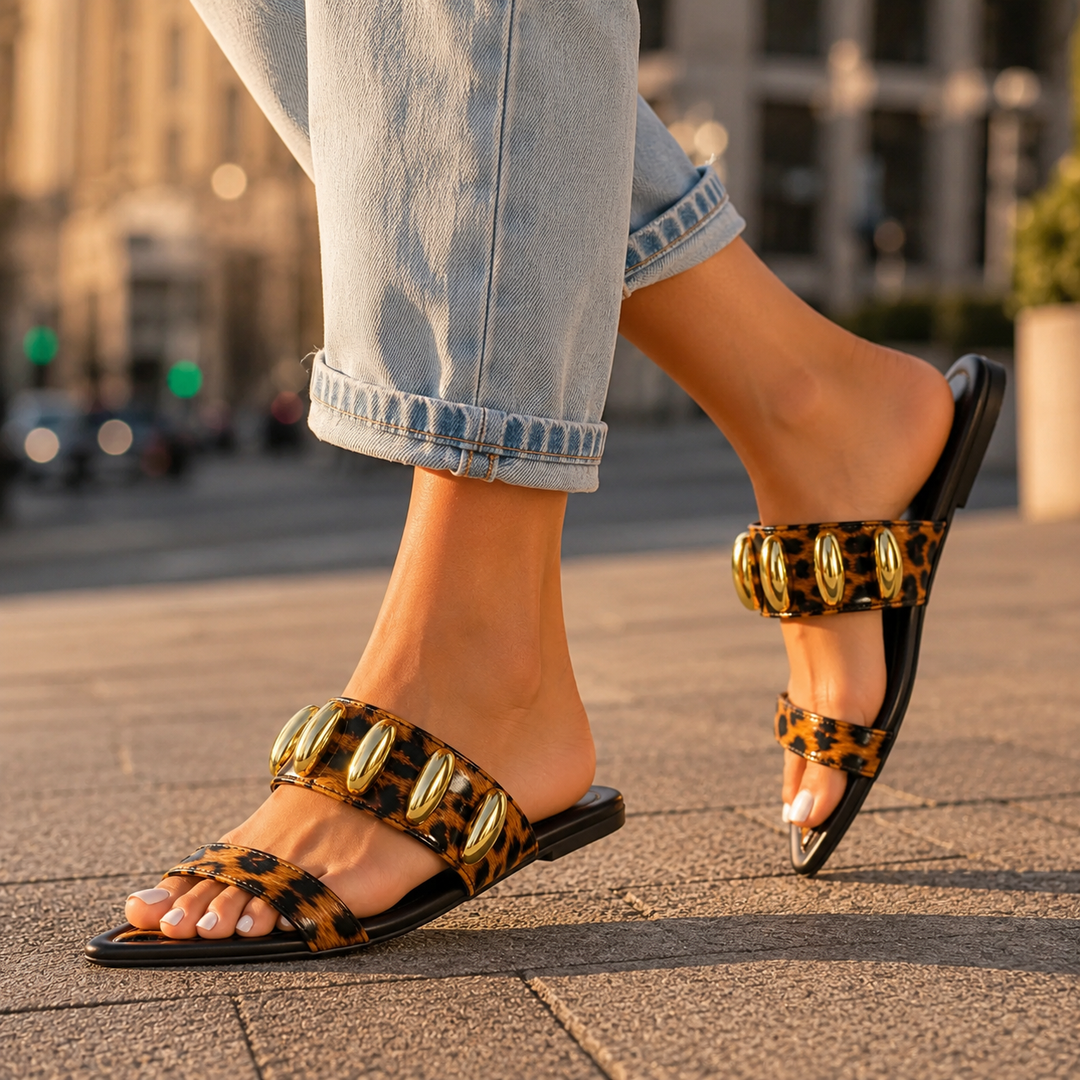 Reese Orthopedic Pointed Toe Slide Sandals