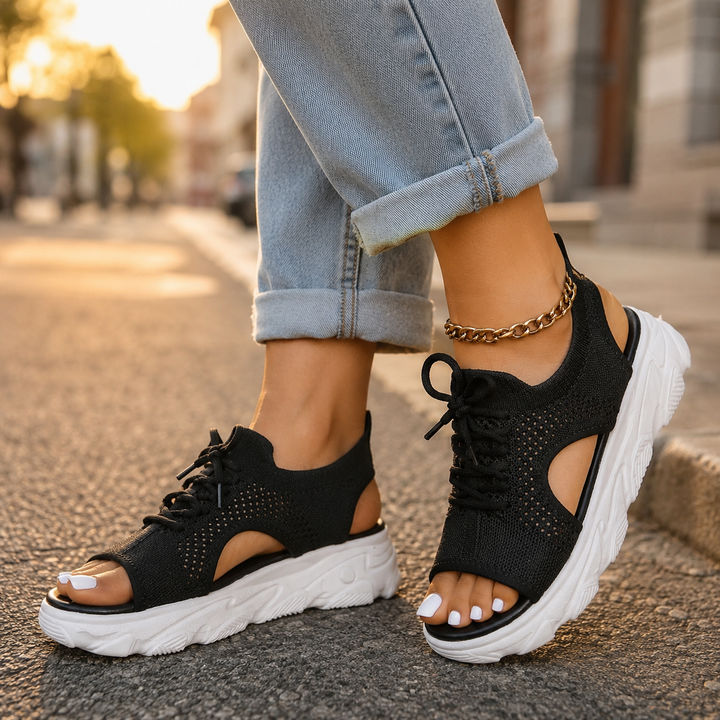Virelia Comfortable Supportive Lace Up Sandals