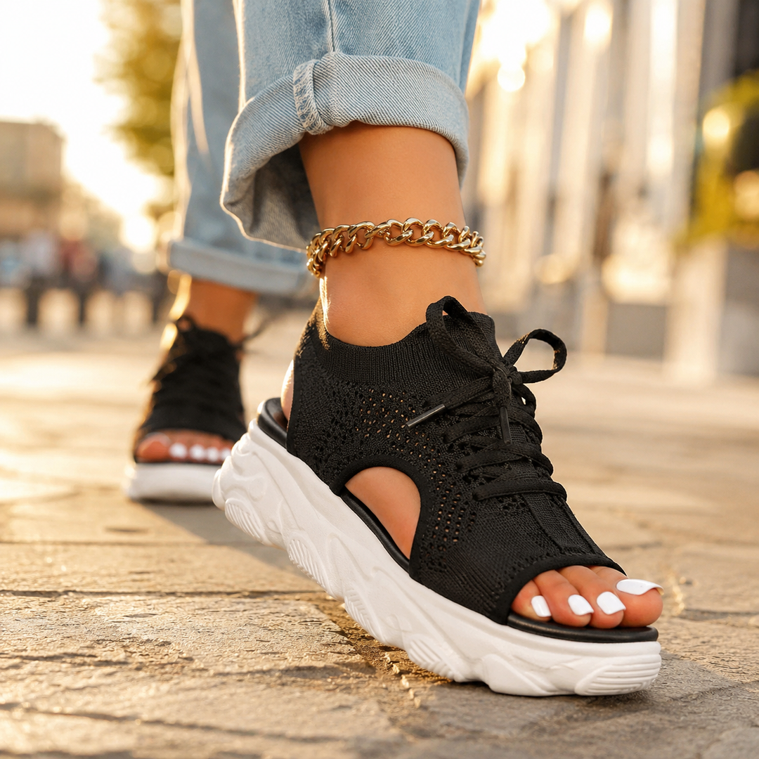 Virelia Comfortable Supportive Lace Up Sandals