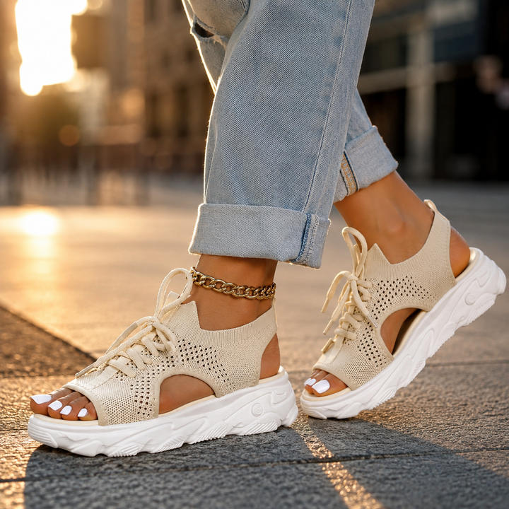 Virelia Comfortable Supportive Lace Up Sandals