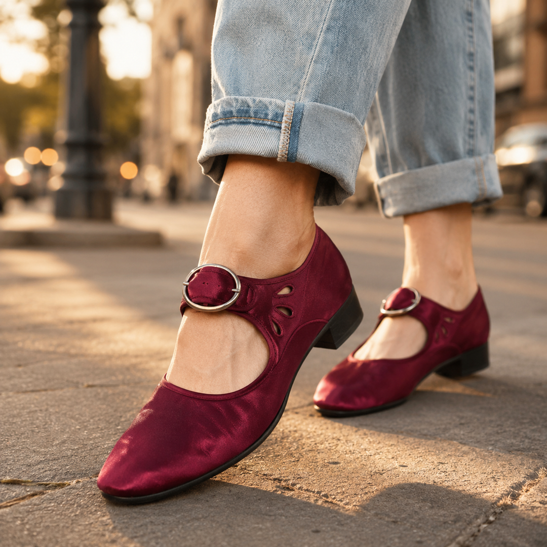 Tina Orthopedic Mary Jane Buckle Shoes