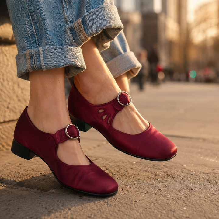 Tina Orthopedic Mary Jane Buckle Shoes