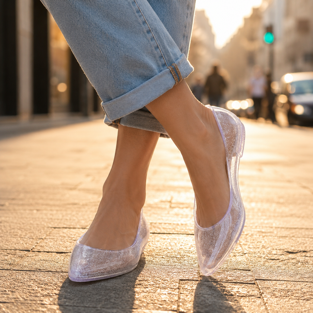 Nicole Pointed Toe Jelly Sandals