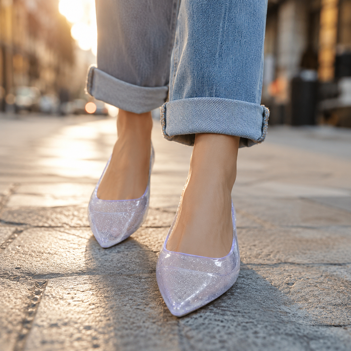 Nicole Pointed Toe Jelly Sandals