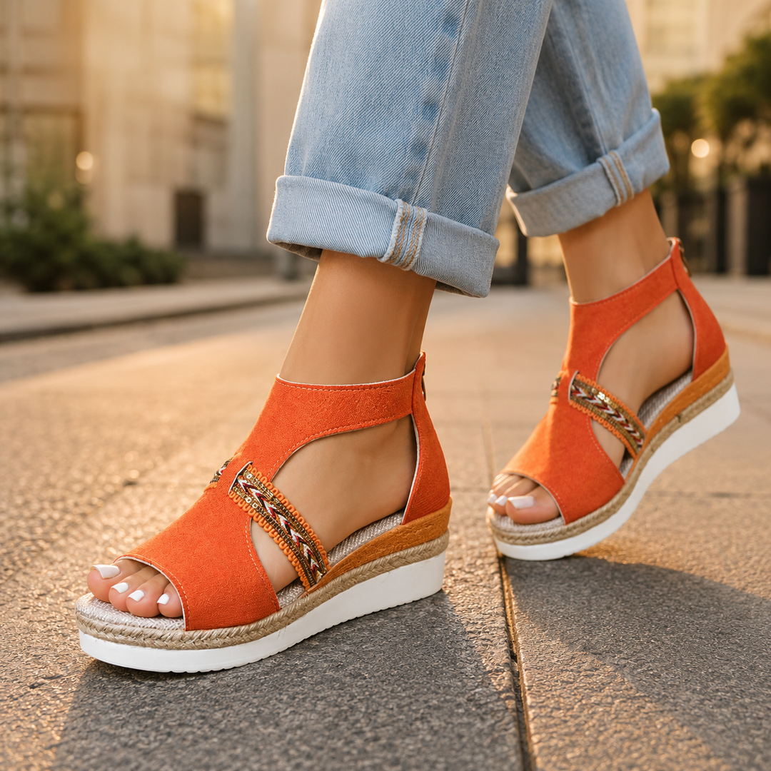 Shella Comfortable Supportive Wedge Sandals