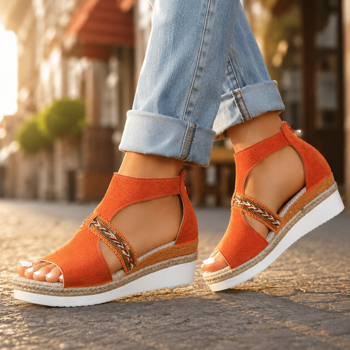 Shella Comfortable Supportive Wedge Sandals
