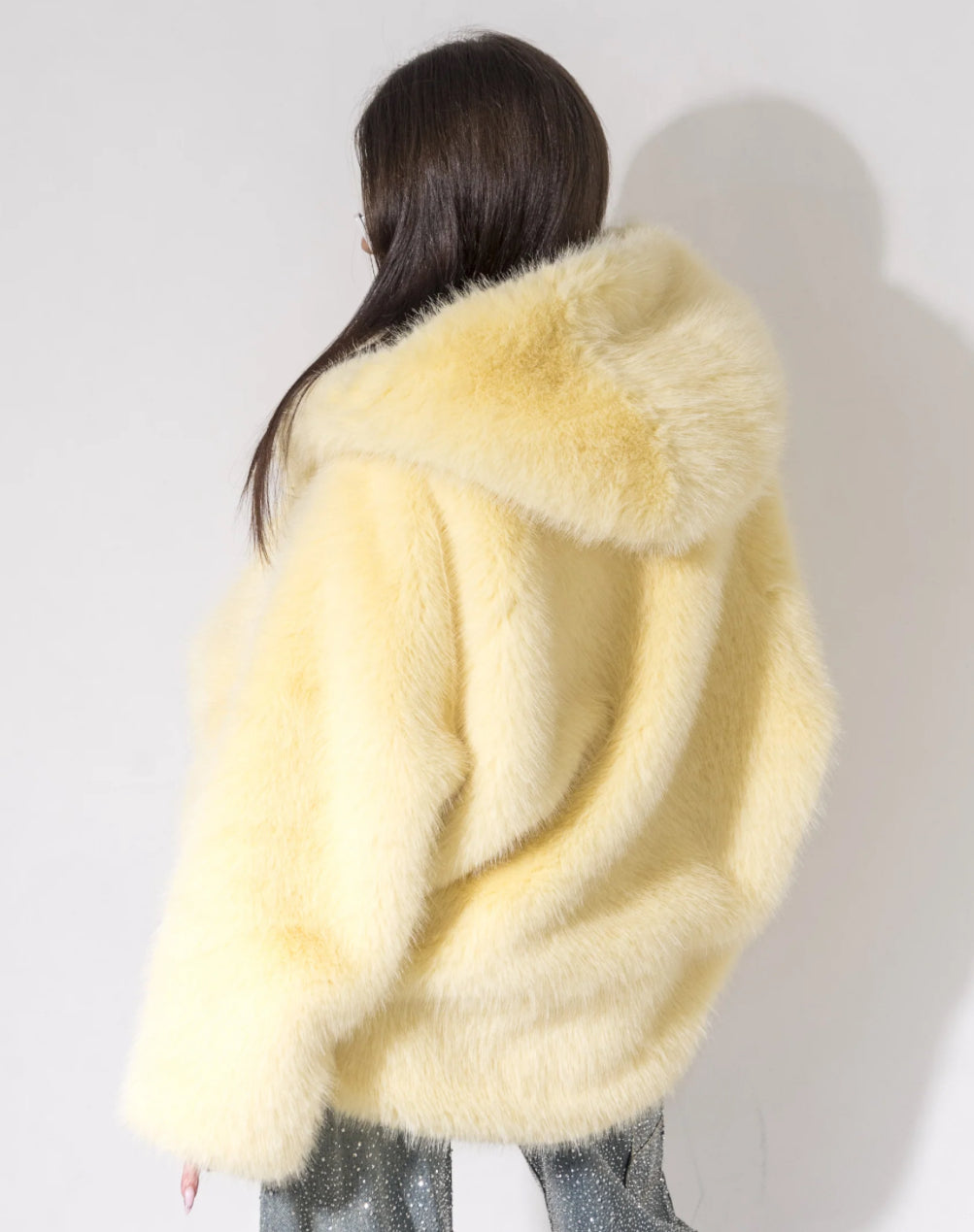 Vittoria Soft Fur Hooded Coat