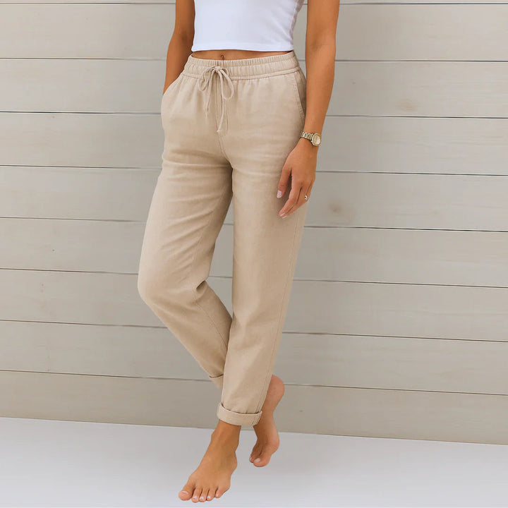 Riona Linen Stretch Trousers
