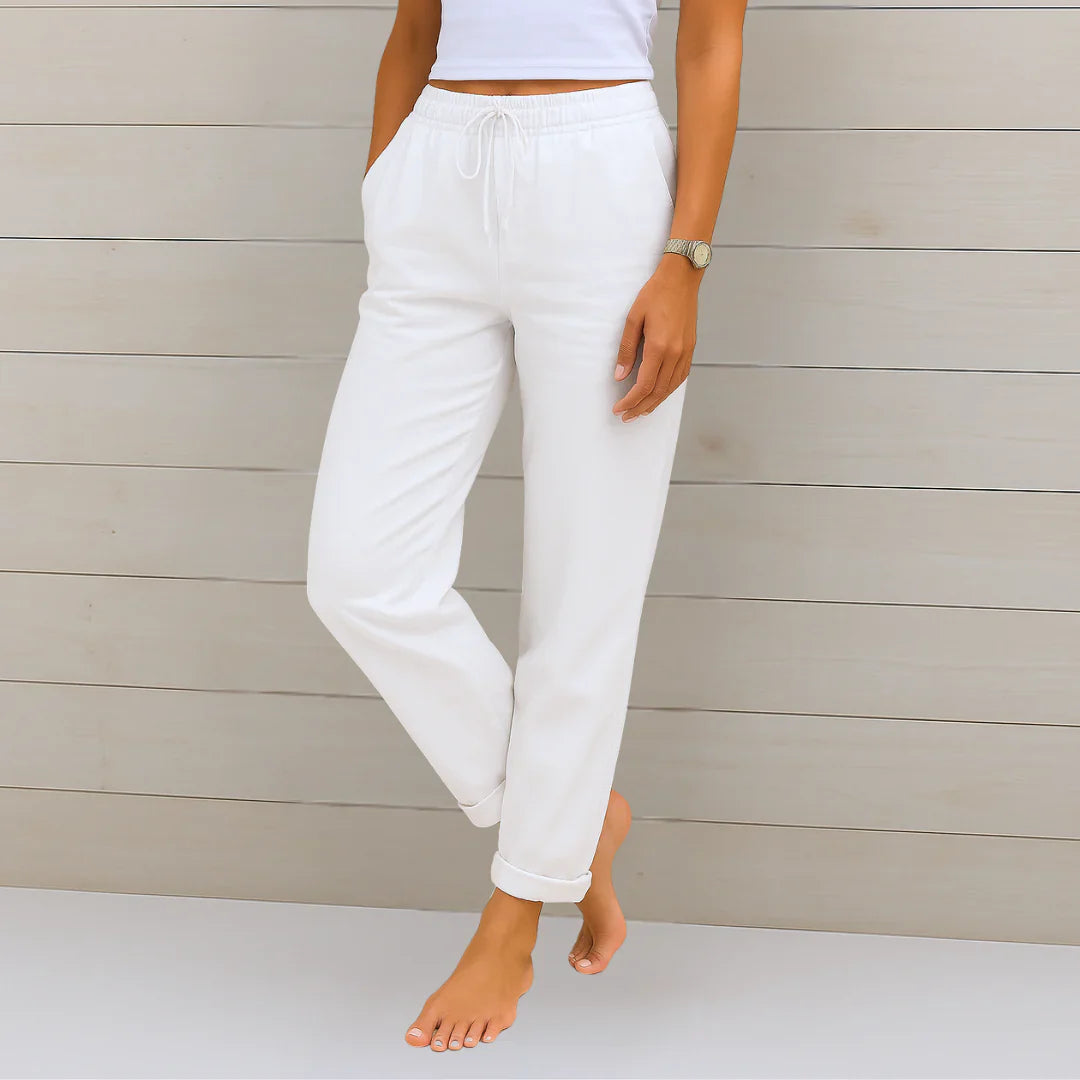 Riona Linen Stretch Trousers