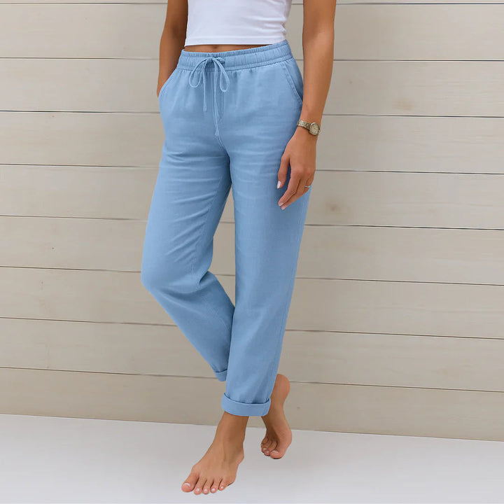 Riona Linen Stretch Trousers