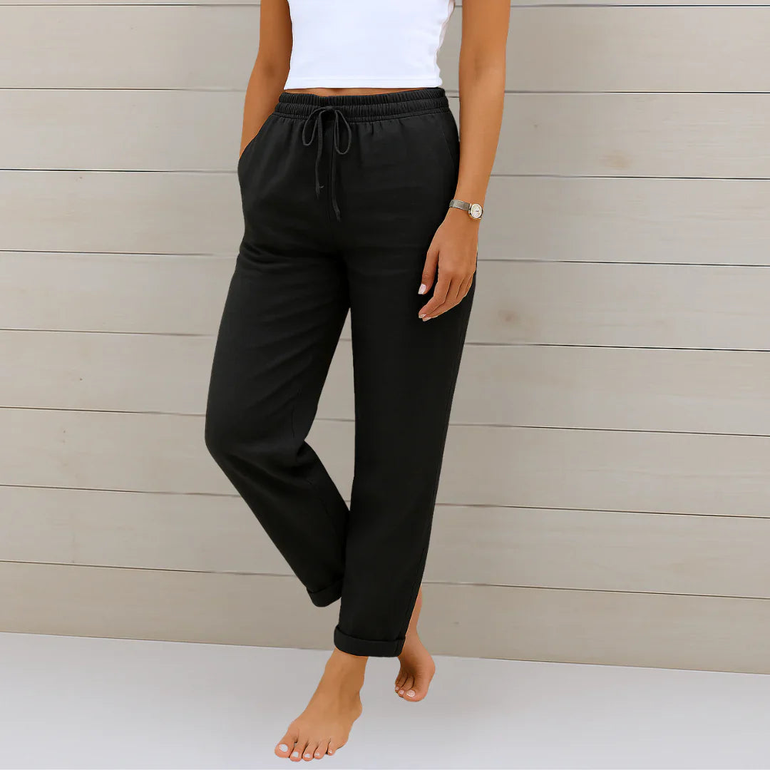 Riona Linen Stretch Trousers