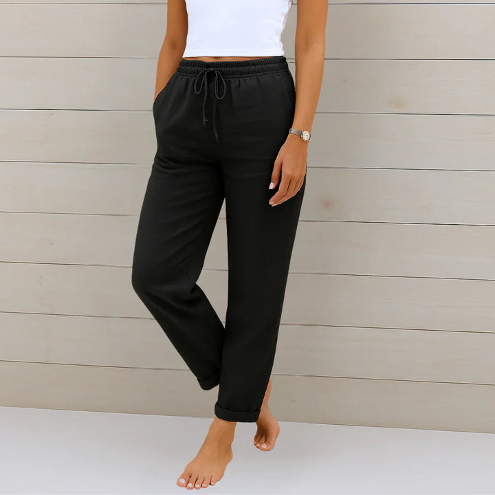 Riona Linen Stretch Trousers