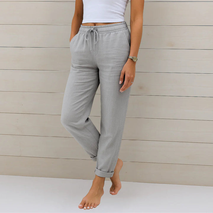 Riona Linen Stretch Trousers