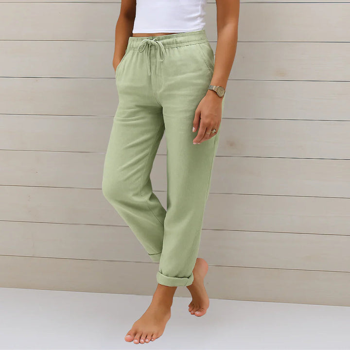 Riona Linen Stretch Trousers