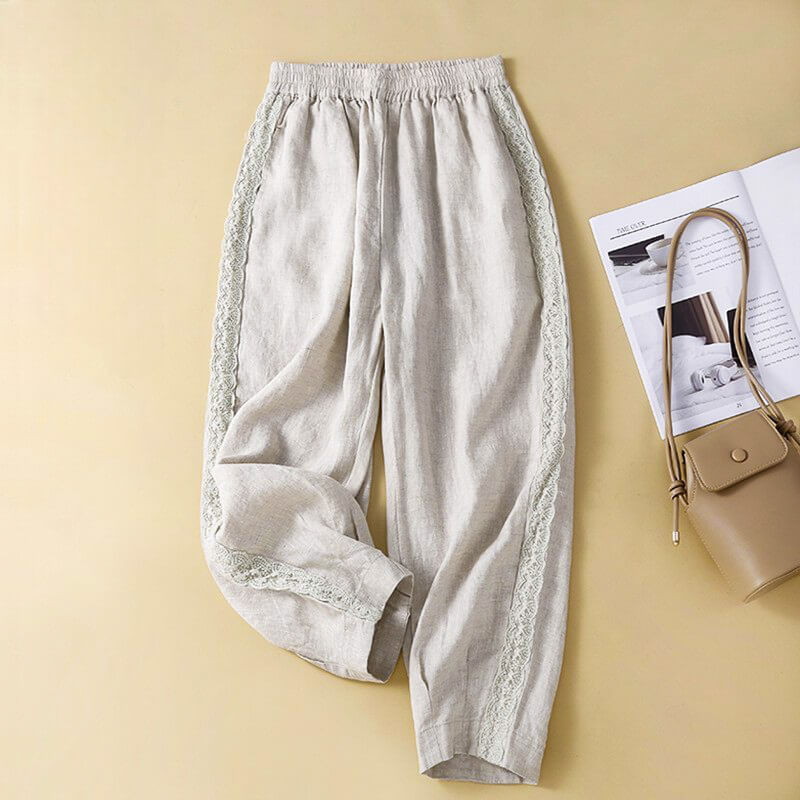 Elise Cotton-Linen Pants