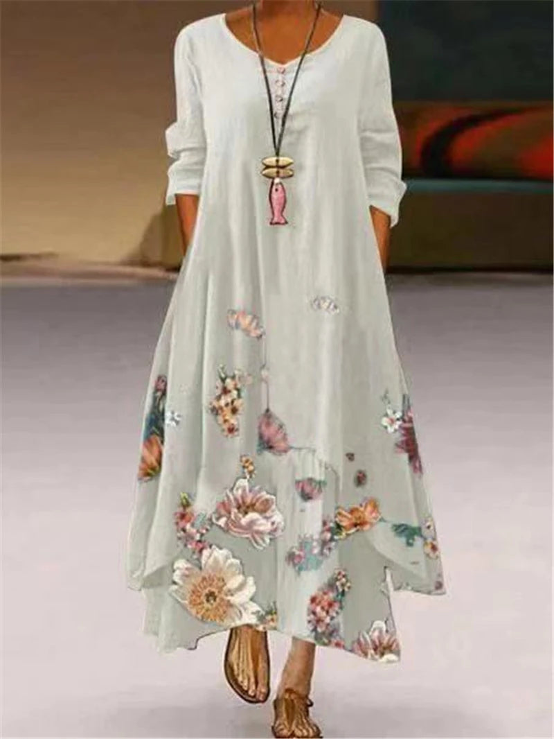 Eloise Casual Floral Maxi Dress