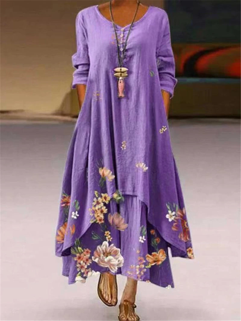 Eloise Casual Floral Maxi Dress