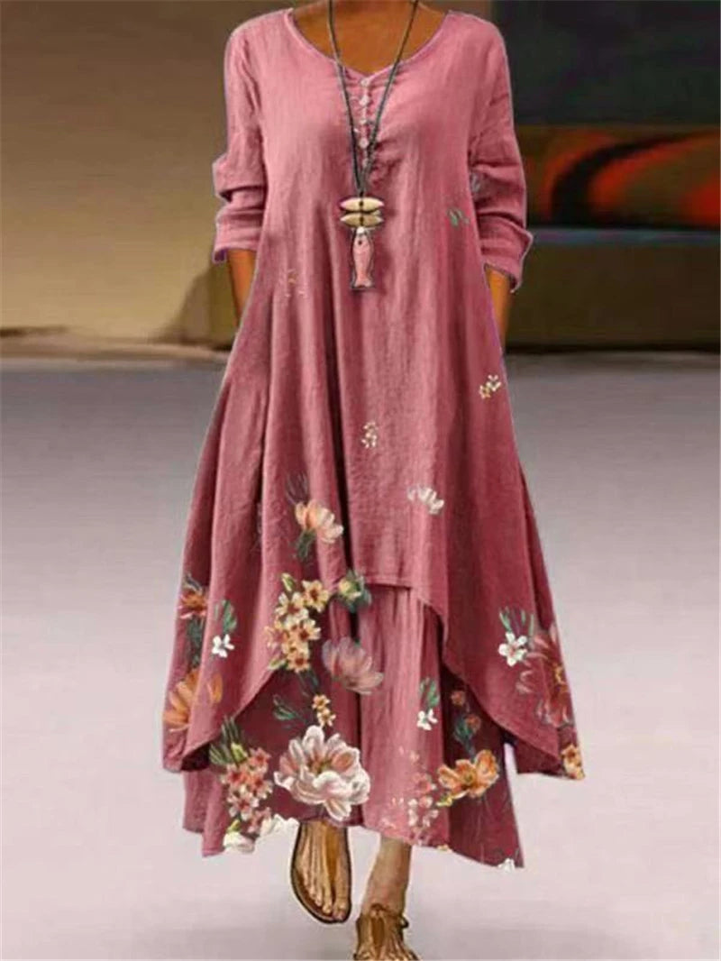 Eloise Casual Floral Maxi Dress