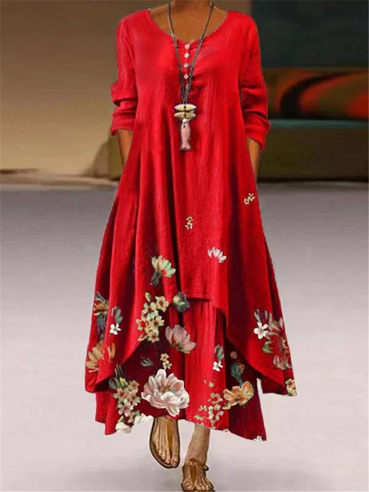 Eloise Casual Floral Maxi Dress