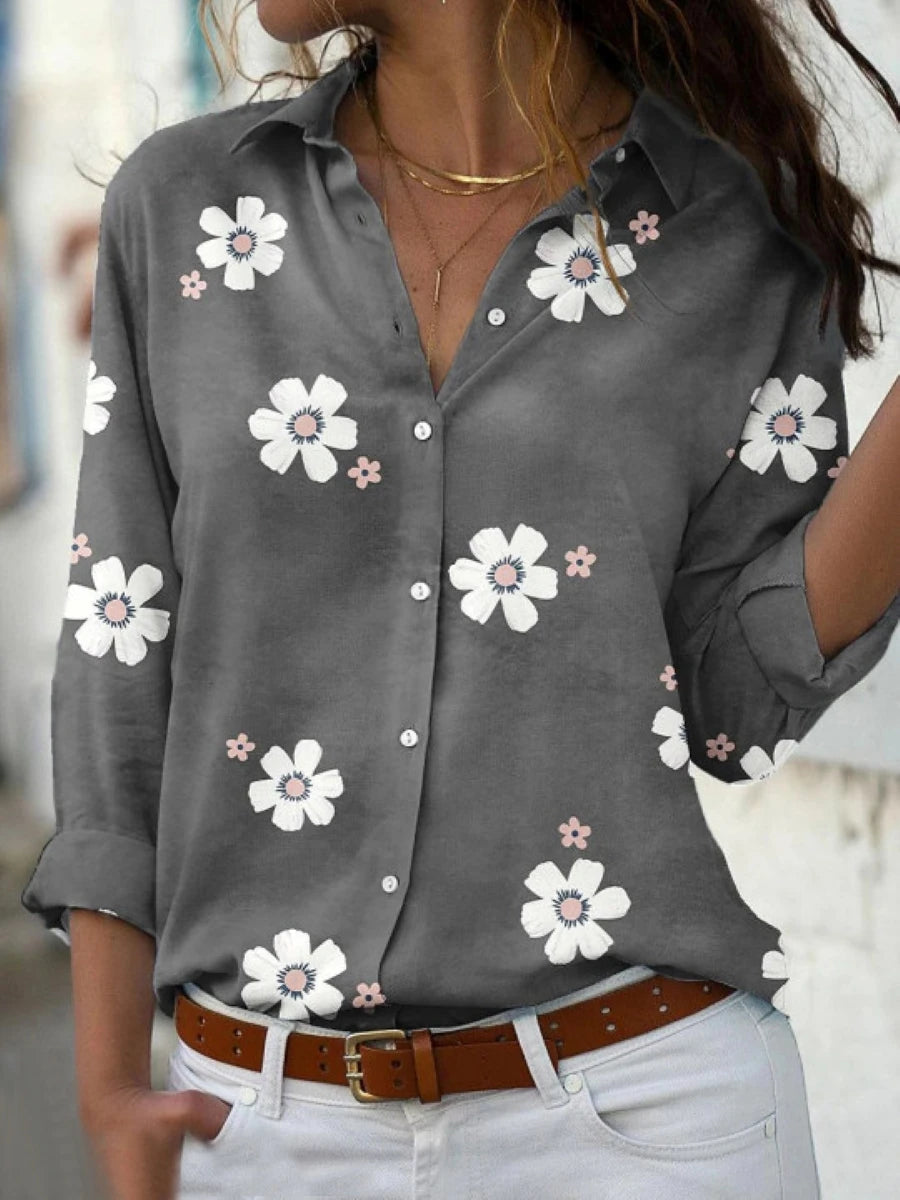 Julia Long Sleeve Floral Shirt