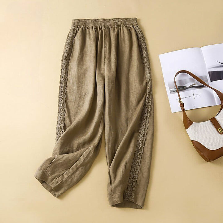 Elise Cotton-Linen Pants