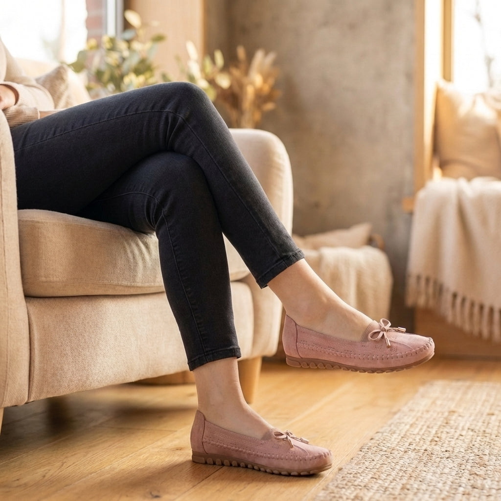 Orlene Orthopedic Perforated Comfort Loafers