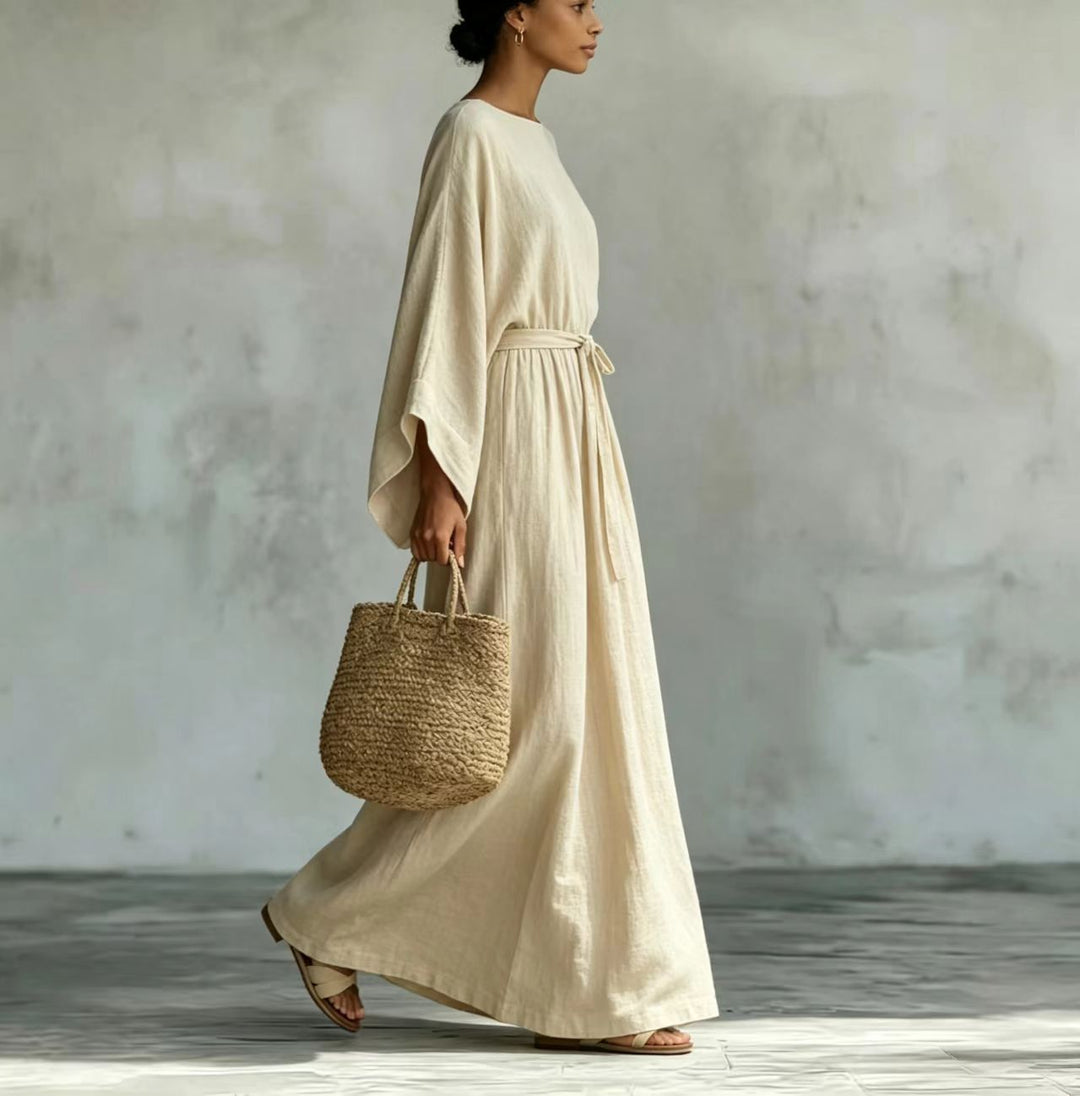 Celeste Elegant Draped Maxi Dress